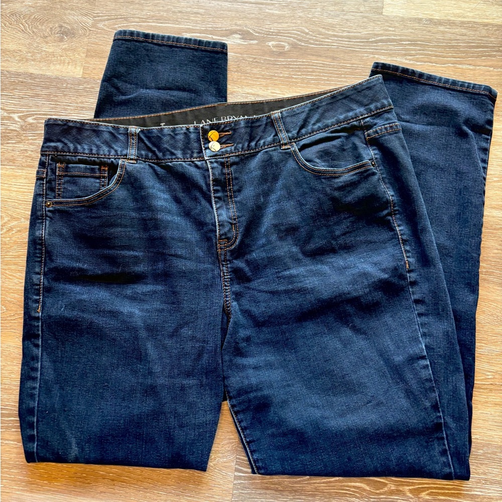 Lane Bryant Dark Wash Jeans Stretch Denim with Tummy Control Sz 20
